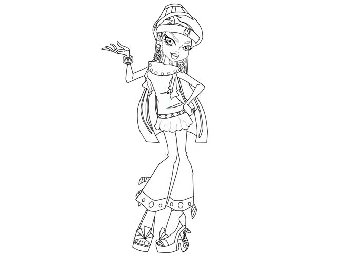 Dibujo para colorear: Monster High (Películas de animación) #24895 - Dibujos para Colorear e Imprimir Gratis