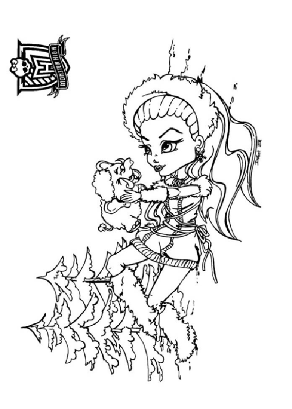 Dibujo para colorear: Monster High (Películas de animación) #24975 - Dibujos para Colorear e Imprimir Gratis