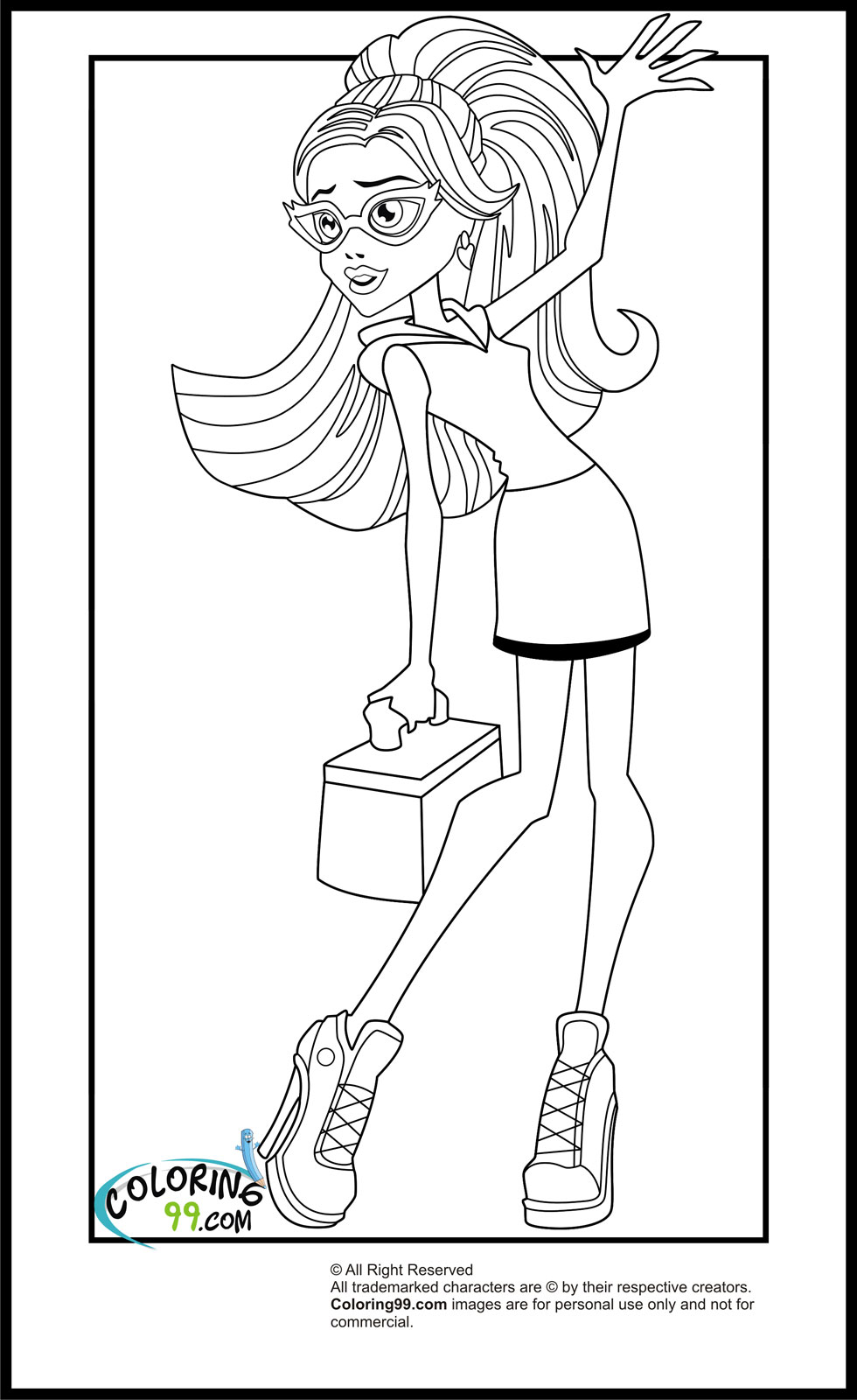 Dibujo para colorear: Monster High (Películas de animación) #24983 - Dibujos para Colorear e Imprimir Gratis