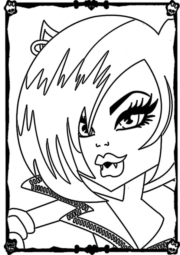 Dibujo para colorear: Monster High (Películas de animación) #25010 - Dibujos para Colorear e Imprimir Gratis