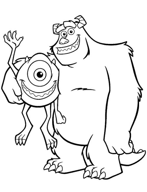 Dibujo para colorear: Monsters Inc. (Películas de animación) #132311 - Dibujos para Colorear e Imprimir Gratis