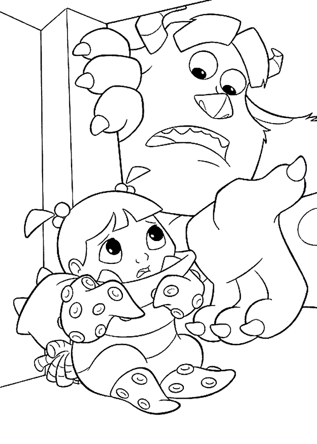 Dibujo para colorear: Monsters Inc. (Películas de animación) #132402 - Dibujos para Colorear e Imprimir Gratis