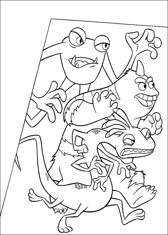 Dibujo para colorear: Monsters Inc. (Películas de animación) #132408 - Dibujos para Colorear e Imprimir Gratis