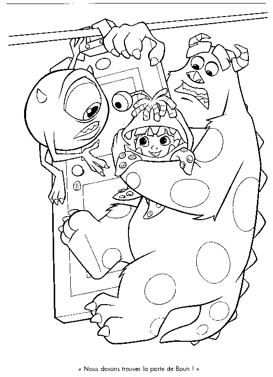 Dibujo para colorear: Monsters Inc. (Películas de animación) #132415 - Dibujos para Colorear e Imprimir Gratis