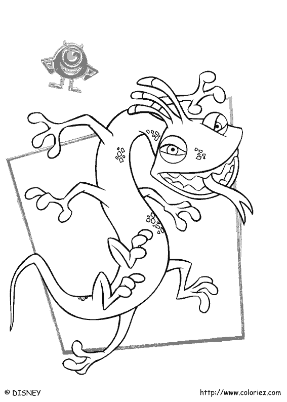 Dibujo para colorear: Monsters Inc. (Películas de animación) #132461 - Dibujos para Colorear e Imprimir Gratis