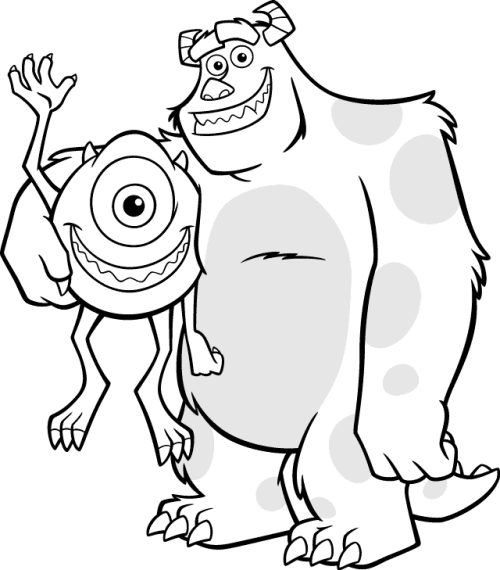Dibujo para colorear: Monsters Inc. (Películas de animación) #132471 - Dibujos para Colorear e Imprimir Gratis