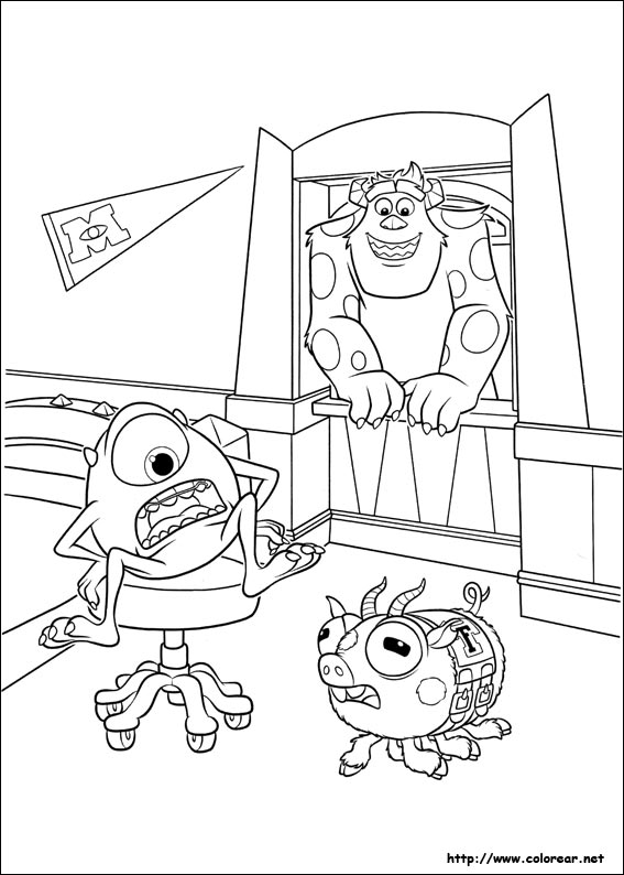 Dibujo para colorear: Monsters Inc. (Películas de animación) #132499 - Dibujos para Colorear e Imprimir Gratis