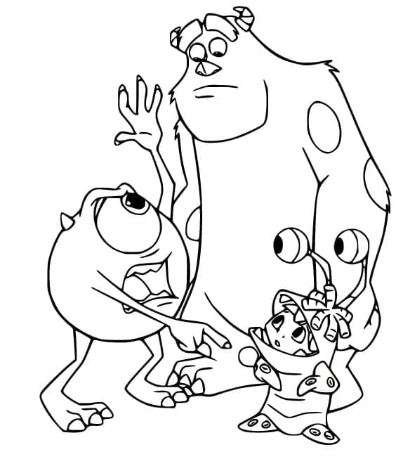 Dibujo gratuito Monsters Inc. #198349 de la coleccion Películas de Animación para imprimir