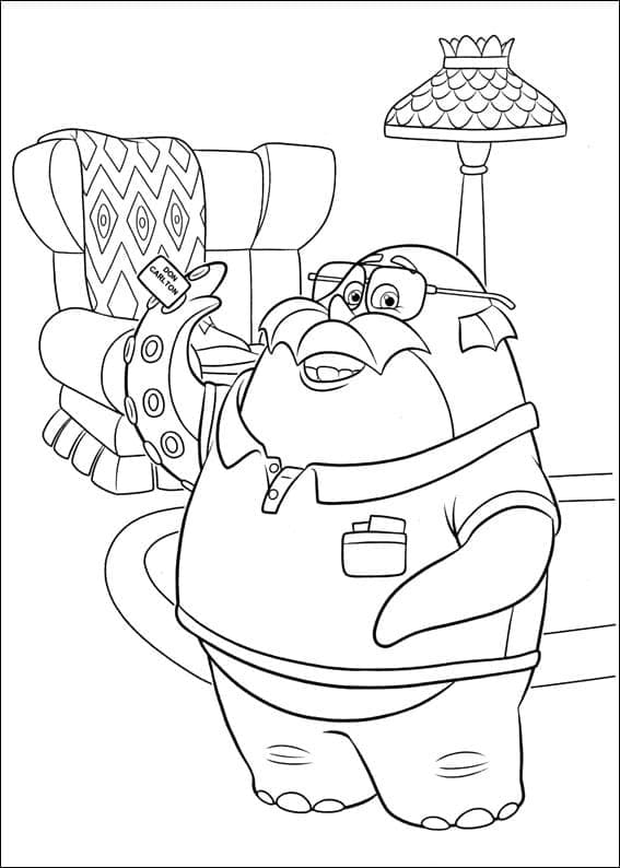 Dibujo gratuito Monsters University #206374 de la coleccion Películas de Animación para imprimir