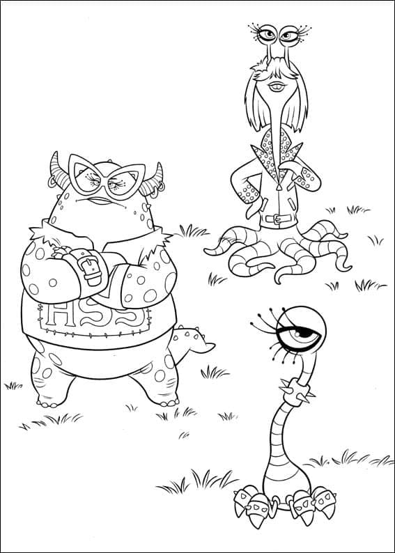 Dibujo gratuito Monsters University #206406 de la coleccion Películas de Animación para imprimir