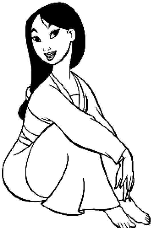 Dibujo para colorear: Mulan (Películas de animación) #133629 - Dibujos para Colorear e Imprimir Gratis