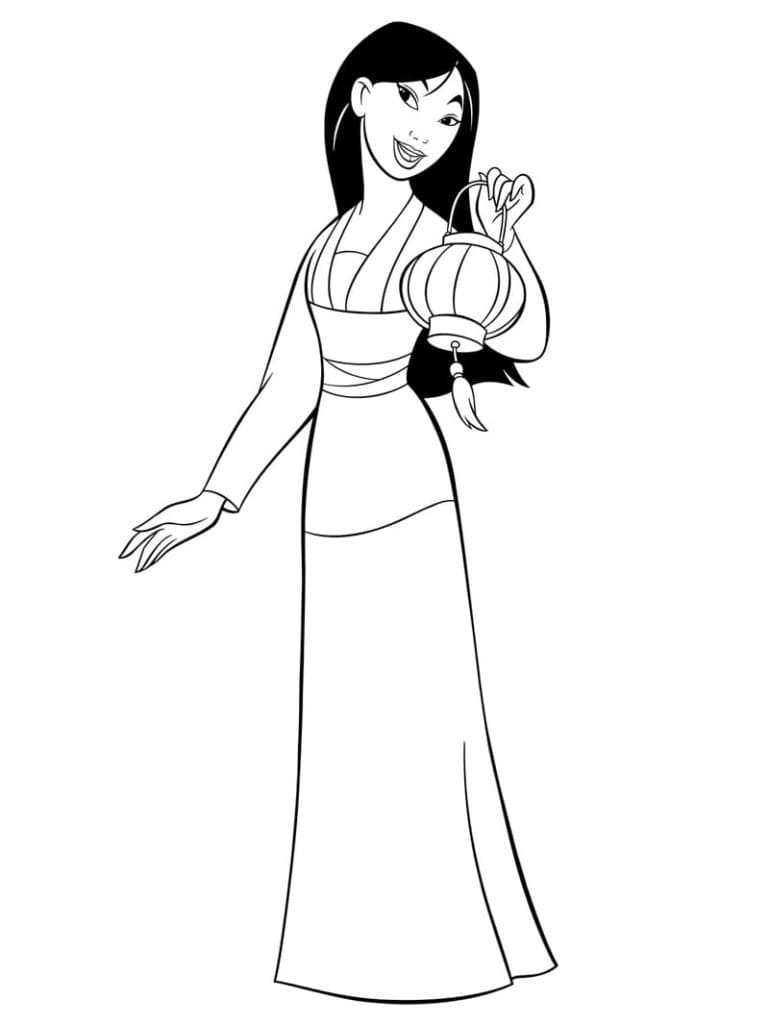 Dibujo gratuito Mulan #182232 de la coleccion Películas de Animación para imprimir