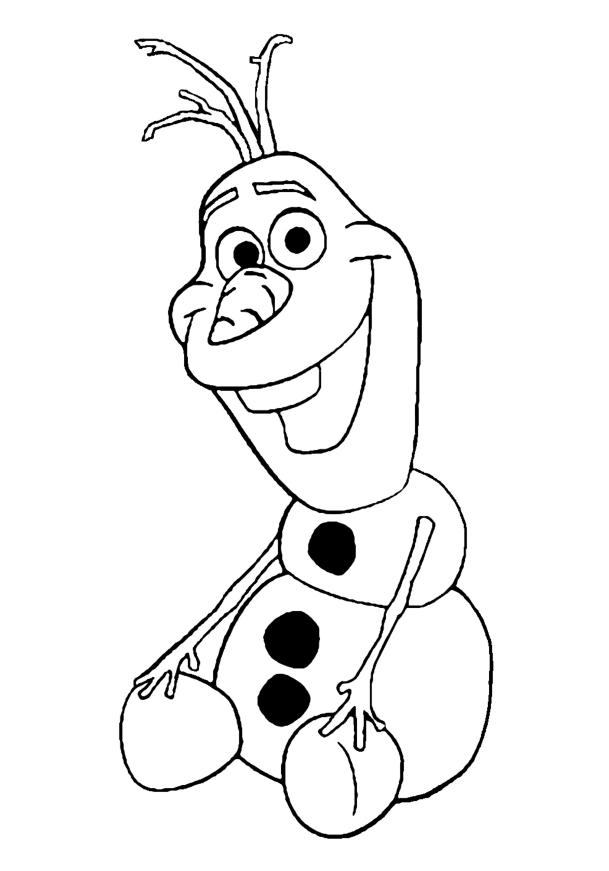 Dibujo para colorear: Olaf (Películas de animación) #170194 - Dibujos para Colorear e Imprimir Gratis