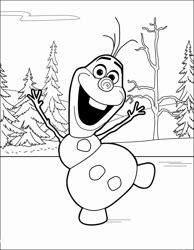 Dibujo para colorear: Olaf (Películas de animación) #170197 - Dibujos para Colorear e Imprimir Gratis