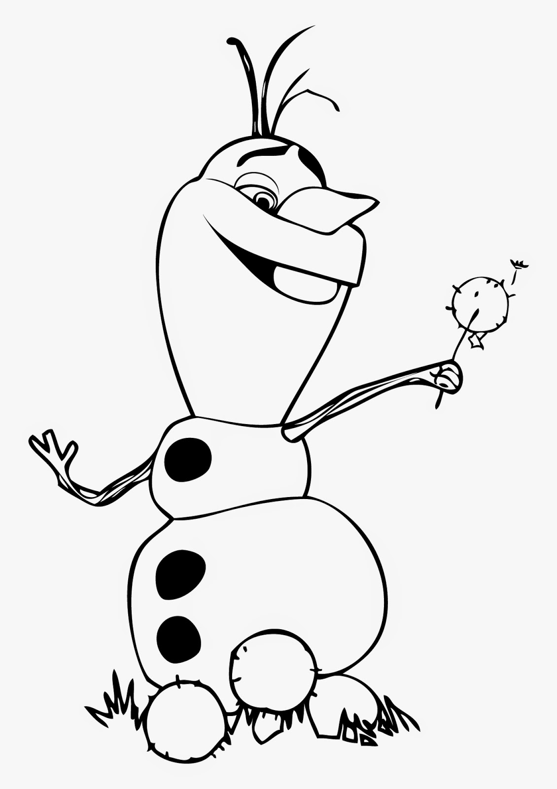 Dibujo para colorear: Olaf (Películas de animación) #170198 - Dibujos para Colorear e Imprimir Gratis