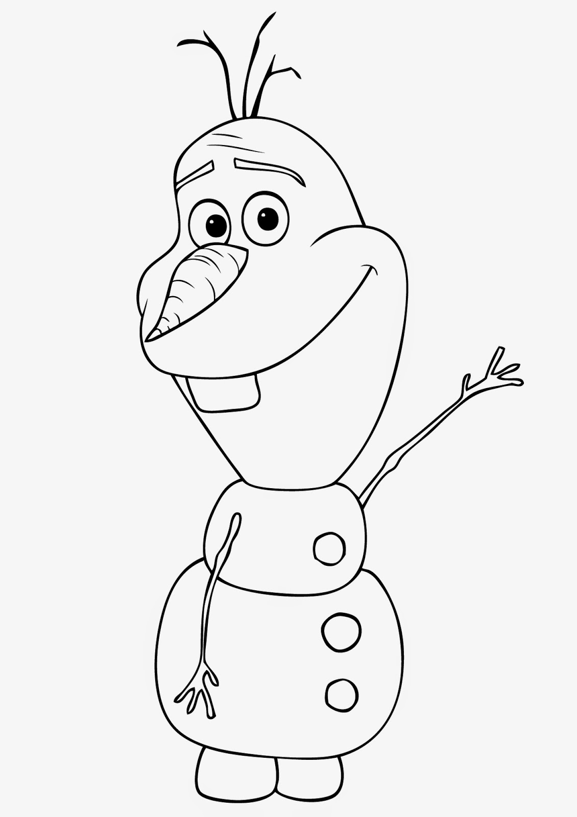 Dibujo para colorear: Olaf (Películas de animación) #170200 - Dibujos para Colorear e Imprimir Gratis