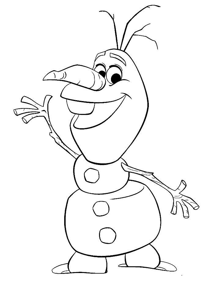 Dibujo para colorear: Olaf (Películas de animación) #170207 - Dibujos para Colorear e Imprimir Gratis