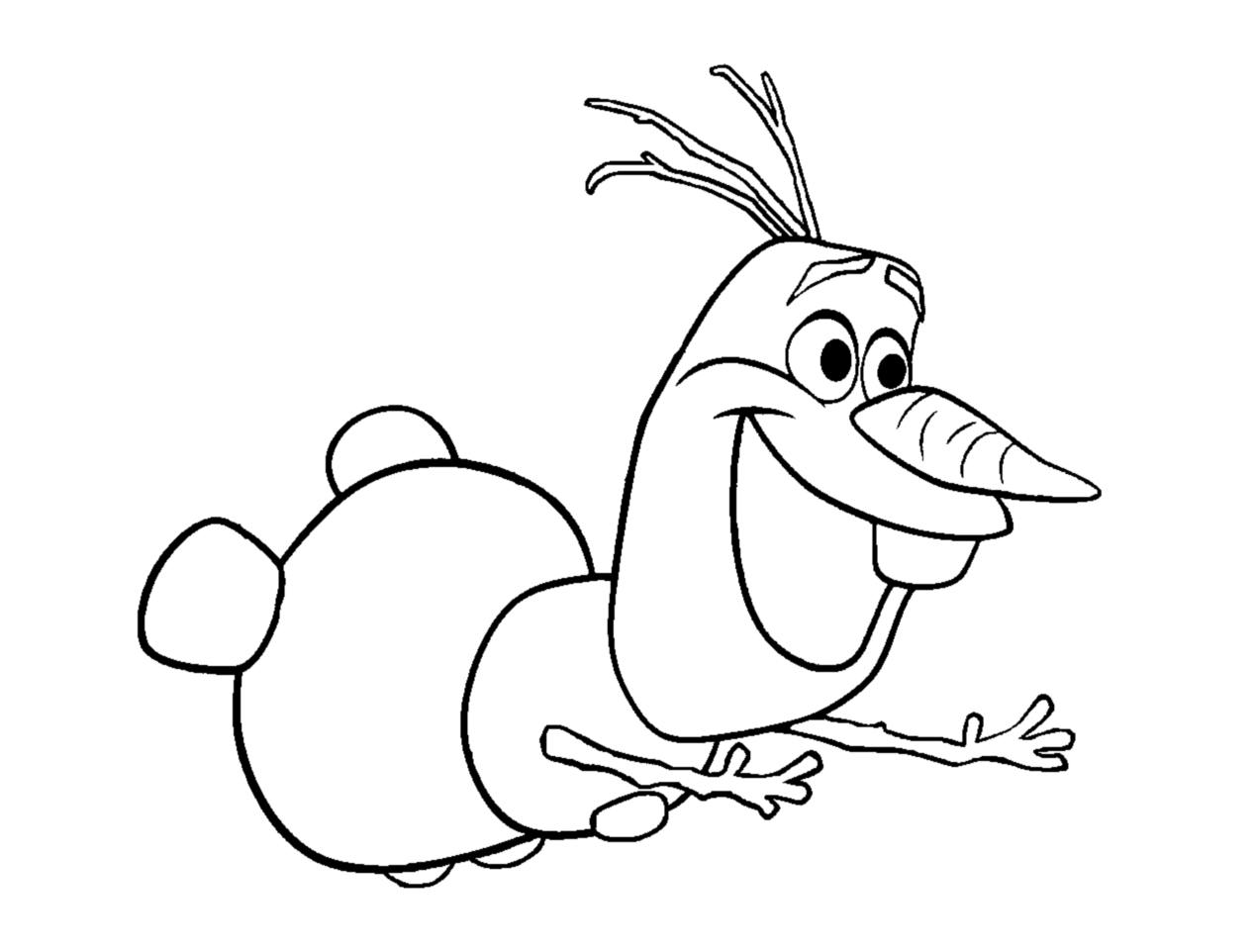 Dibujo para colorear: Olaf (Películas de animación) #170216 - Dibujos para Colorear e Imprimir Gratis