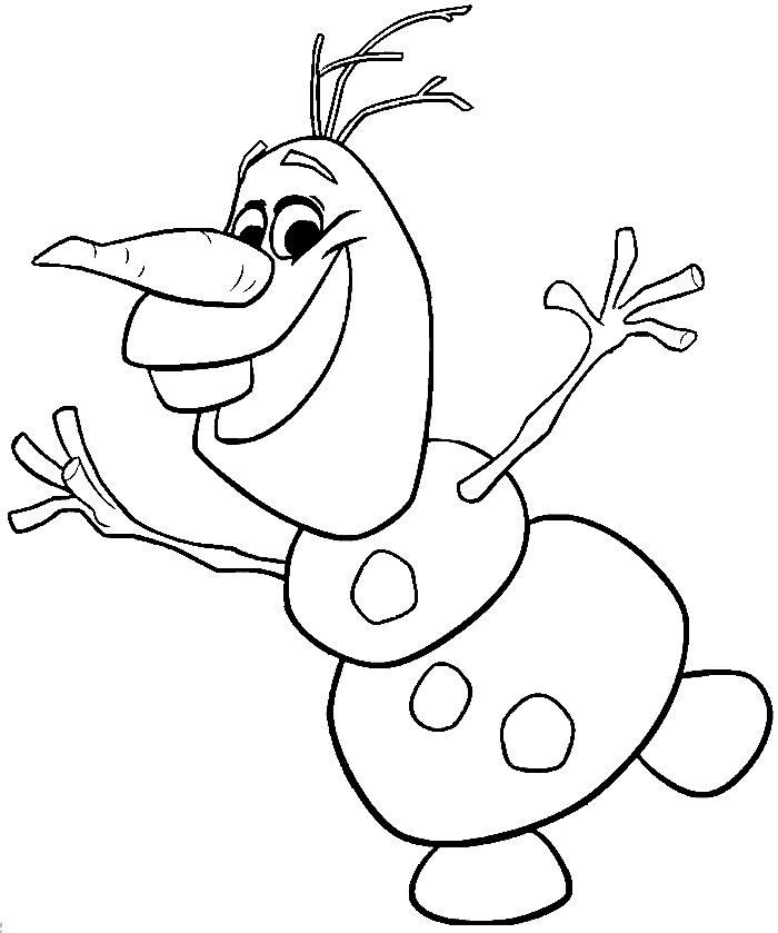 Dibujo para colorear: Olaf (Películas de animación) #170217 - Dibujos para Colorear e Imprimir Gratis