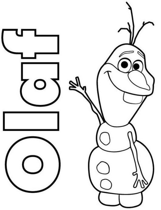 Dibujo para colorear: Olaf (Películas de animación) #170220 - Dibujos para Colorear e Imprimir Gratis