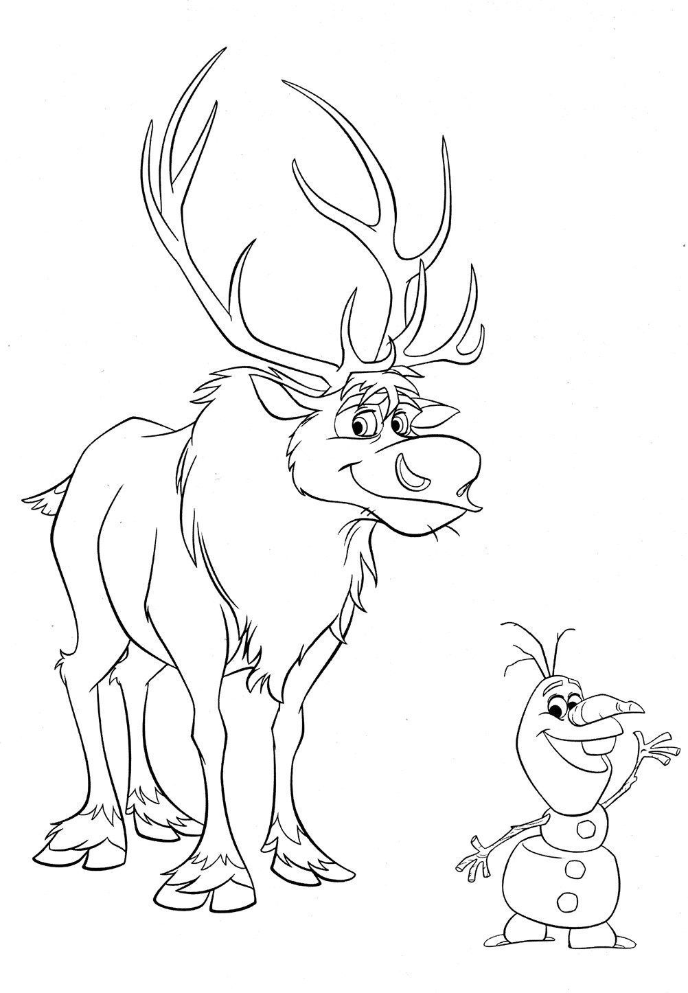 Dibujo para colorear: Olaf (Películas de animación) #170221 - Dibujos para Colorear e Imprimir Gratis