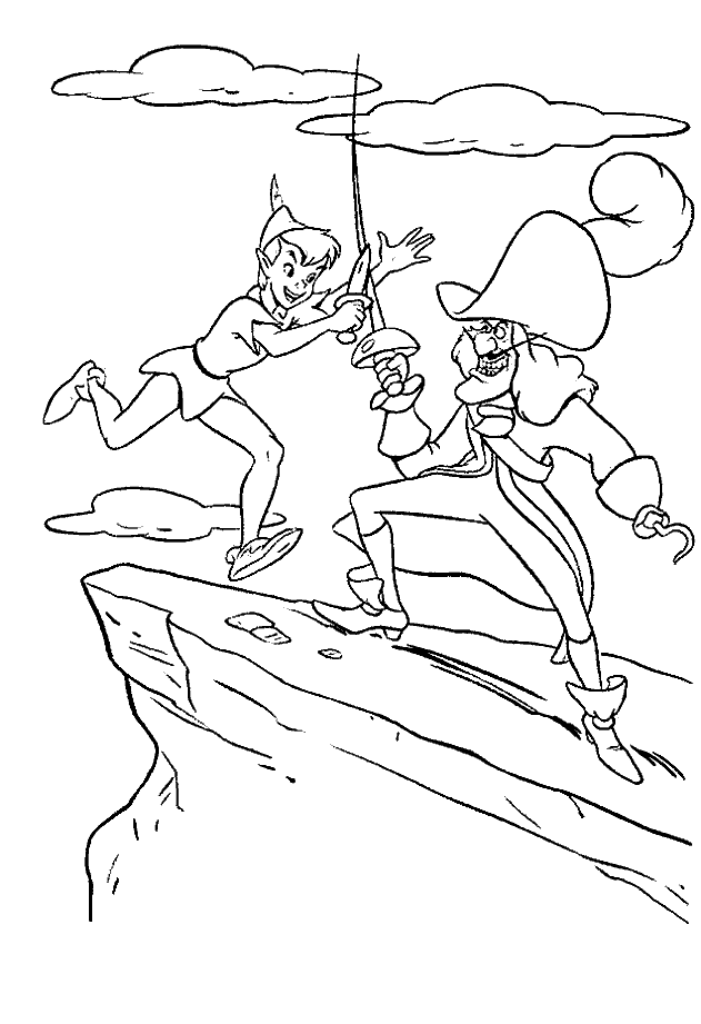 Dibujo para colorear: Peter Pan (Películas de animación) #128827 - Dibujos para Colorear e Imprimir Gratis