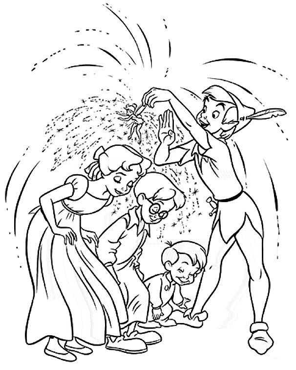 Dibujo para colorear: Peter Pan (Películas de animación) #128830 - Dibujos para Colorear e Imprimir Gratis