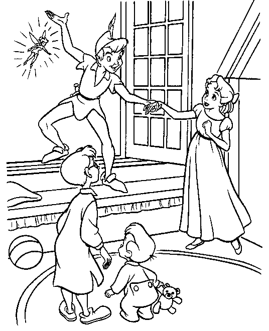 Dibujo para colorear: Peter Pan (Películas de animación) #128842 - Dibujos para Colorear e Imprimir Gratis