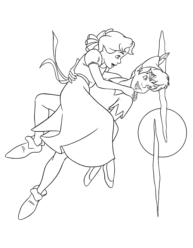 Dibujo para colorear: Peter Pan (Películas de animación) #128857 - Dibujos para Colorear e Imprimir Gratis