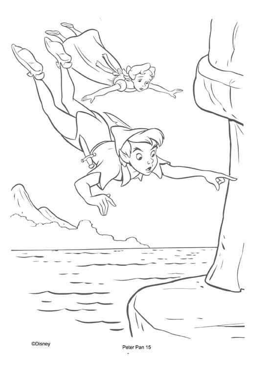 Dibujo para colorear: Peter Pan (Películas de animación) #128859 - Dibujos para Colorear e Imprimir Gratis