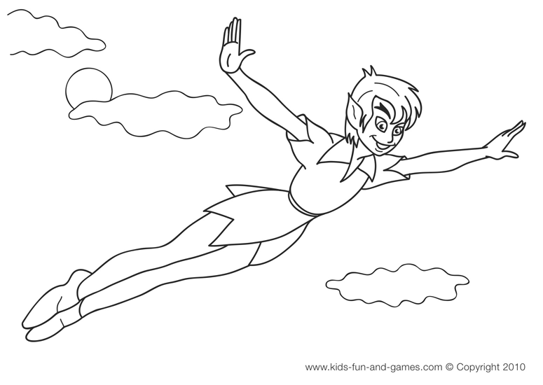 Dibujo para colorear: Peter Pan (Películas de animación) #128874 - Dibujos para Colorear e Imprimir Gratis