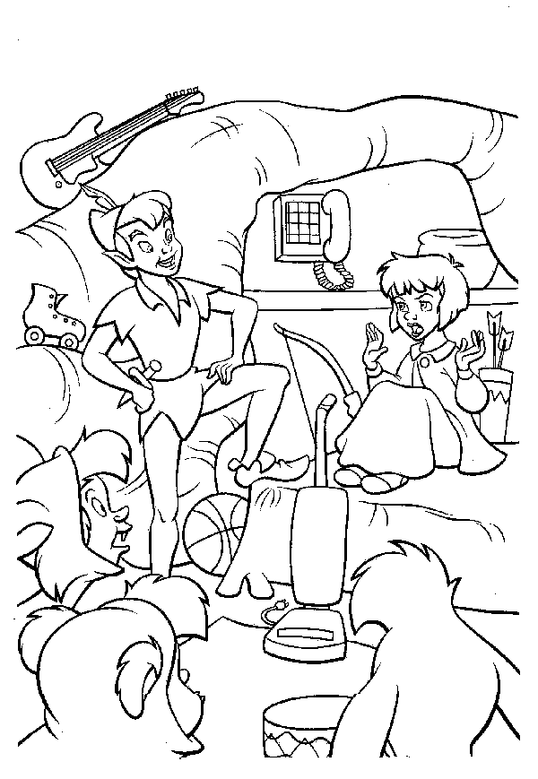 Dibujo para colorear: Peter Pan (Películas de animación) #128901 - Dibujos para Colorear e Imprimir Gratis