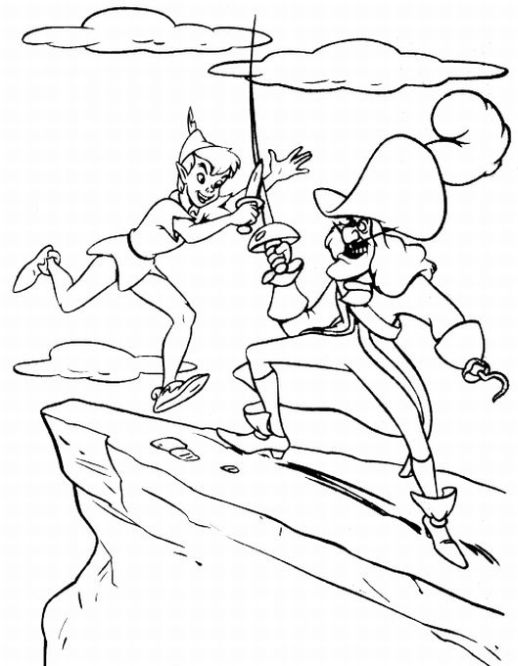 Dibujo para colorear: Peter Pan (Películas de animación) #128930 - Dibujos para Colorear e Imprimir Gratis