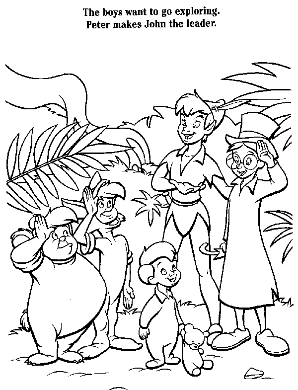 Dibujo para colorear: Peter Pan (Películas de animación) #128939 - Dibujos para Colorear e Imprimir Gratis