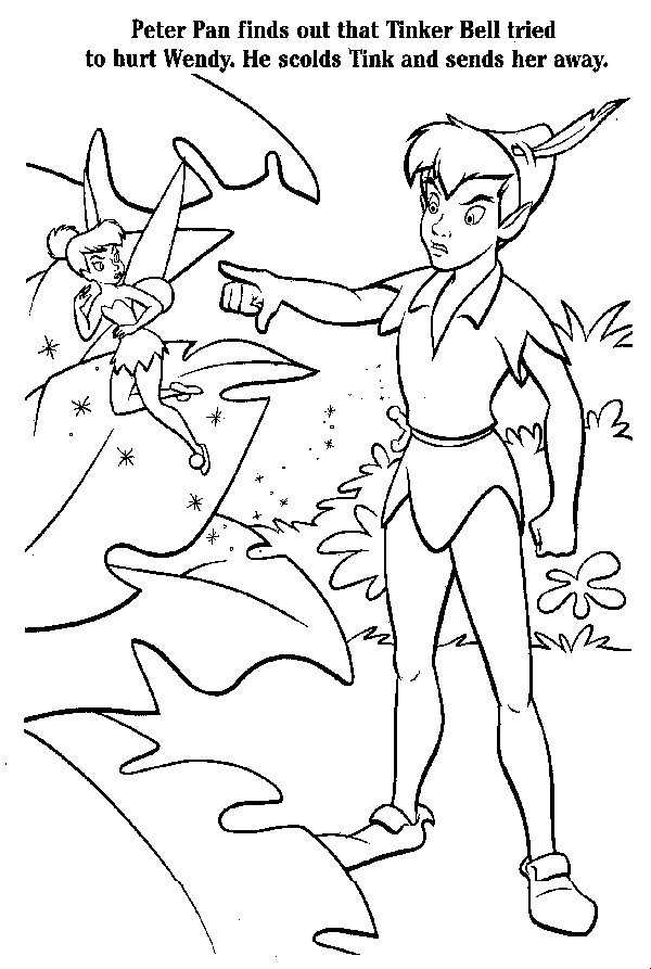 Dibujo para colorear: Peter Pan (Películas de animación) #128955 - Dibujos para Colorear e Imprimir Gratis