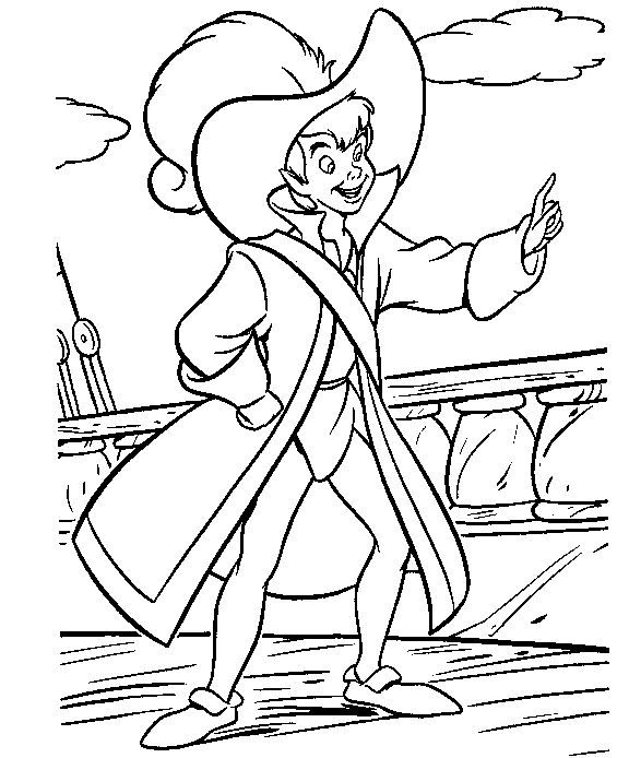 Dibujo para colorear: Peter Pan (Películas de animación) #128968 - Dibujos para Colorear e Imprimir Gratis