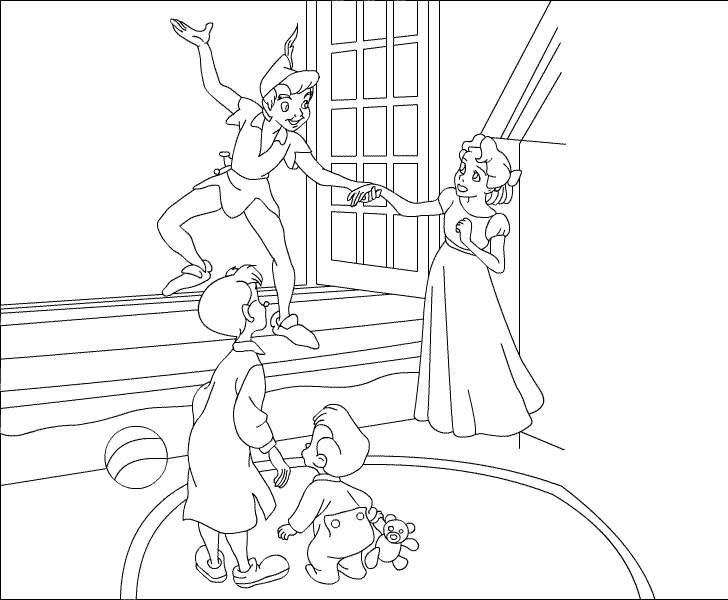 Dibujo para colorear: Peter Pan (Películas de animación) #128974 - Dibujos para Colorear e Imprimir Gratis