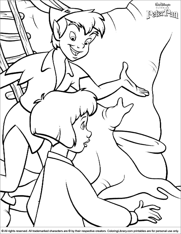 Dibujo para colorear: Peter Pan (Películas de animación) #128977 - Dibujos para Colorear e Imprimir Gratis