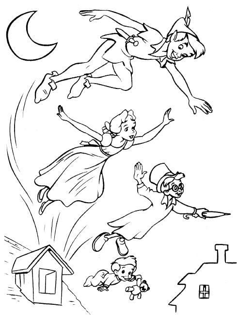 Dibujo para colorear: Peter Pan (Películas de animación) #128985 - Dibujos para Colorear e Imprimir Gratis