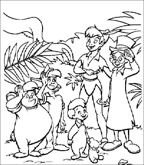 Dibujo para colorear: Peter Pan (Películas de animación) #128989 - Dibujos para Colorear e Imprimir Gratis