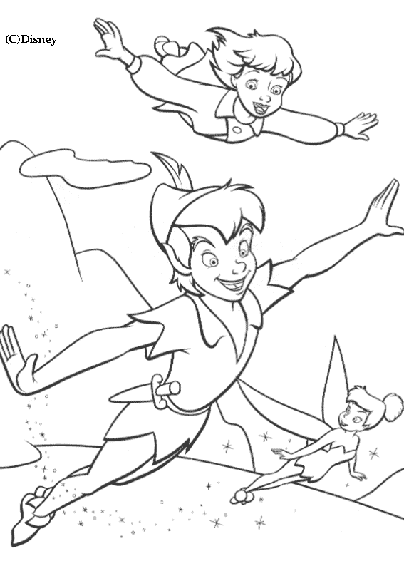 Dibujo para colorear: Peter Pan (Películas de animación) #129026 - Dibujos para Colorear e Imprimir Gratis