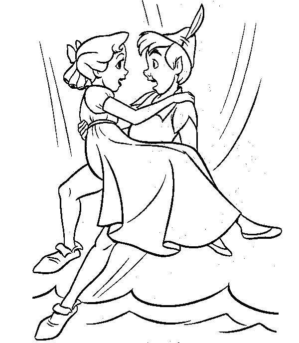 Dibujo para colorear: Peter Pan (Películas de animación) #129035 - Dibujos para Colorear e Imprimir Gratis