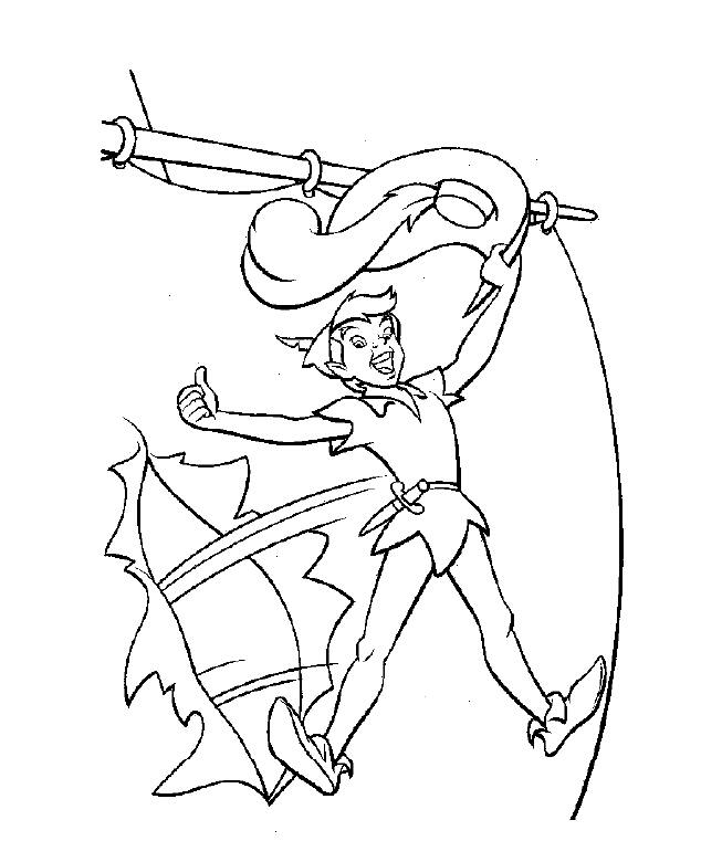 Dibujo para colorear: Peter Pan (Películas de animación) #129037 - Dibujos para Colorear e Imprimir Gratis