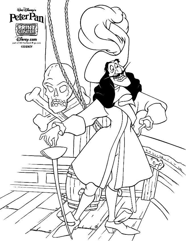 Dibujo para colorear: Peter Pan (Películas de animación) #129095 - Dibujos para Colorear e Imprimir Gratis