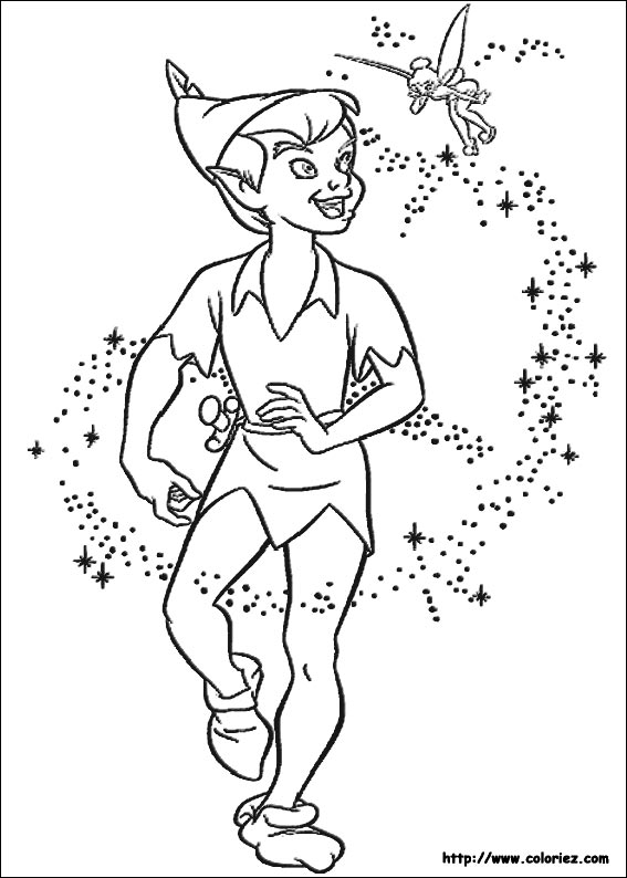 Dibujo para colorear: Peter Pan (Películas de animación) #129097 - Dibujos para Colorear e Imprimir Gratis