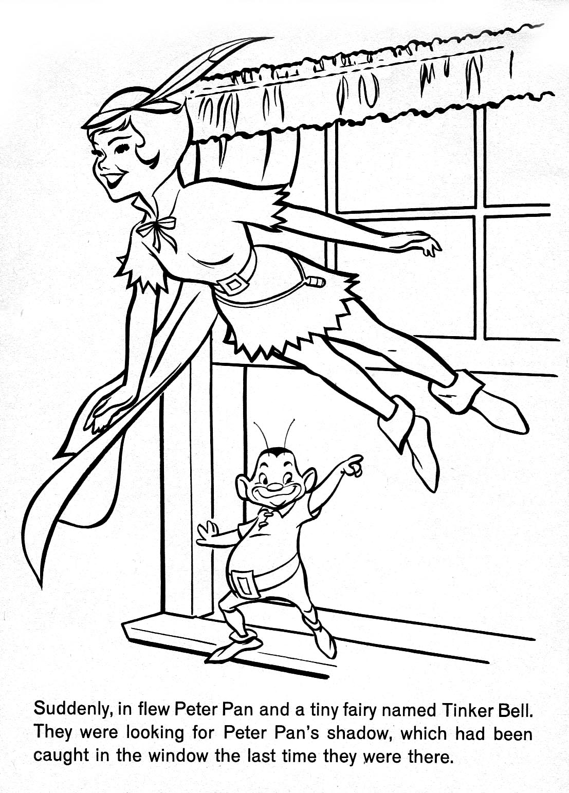 Dibujo para colorear: Peter Pan (Películas de animación) #129115 - Dibujos para Colorear e Imprimir Gratis