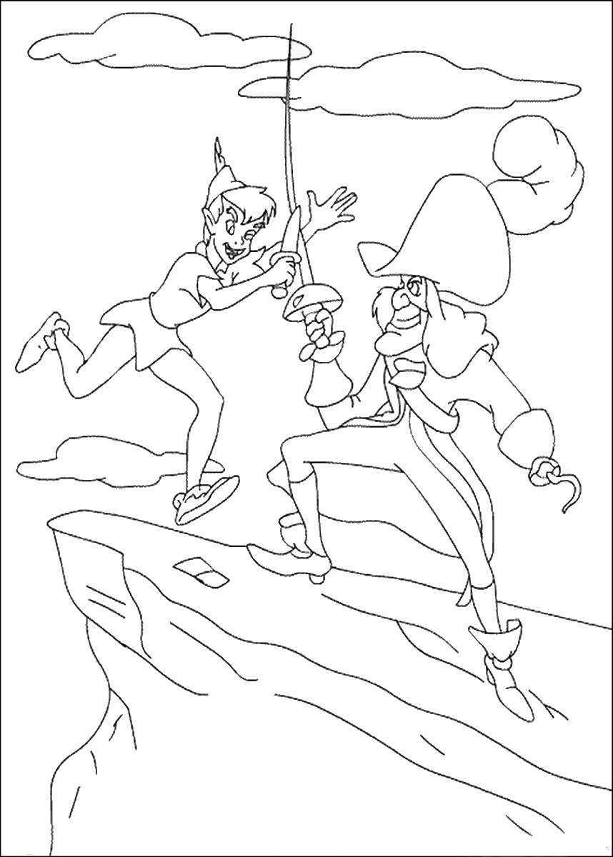 Dibujo para colorear: Peter Pan (Películas de animación) #129155 - Dibujos para Colorear e Imprimir Gratis