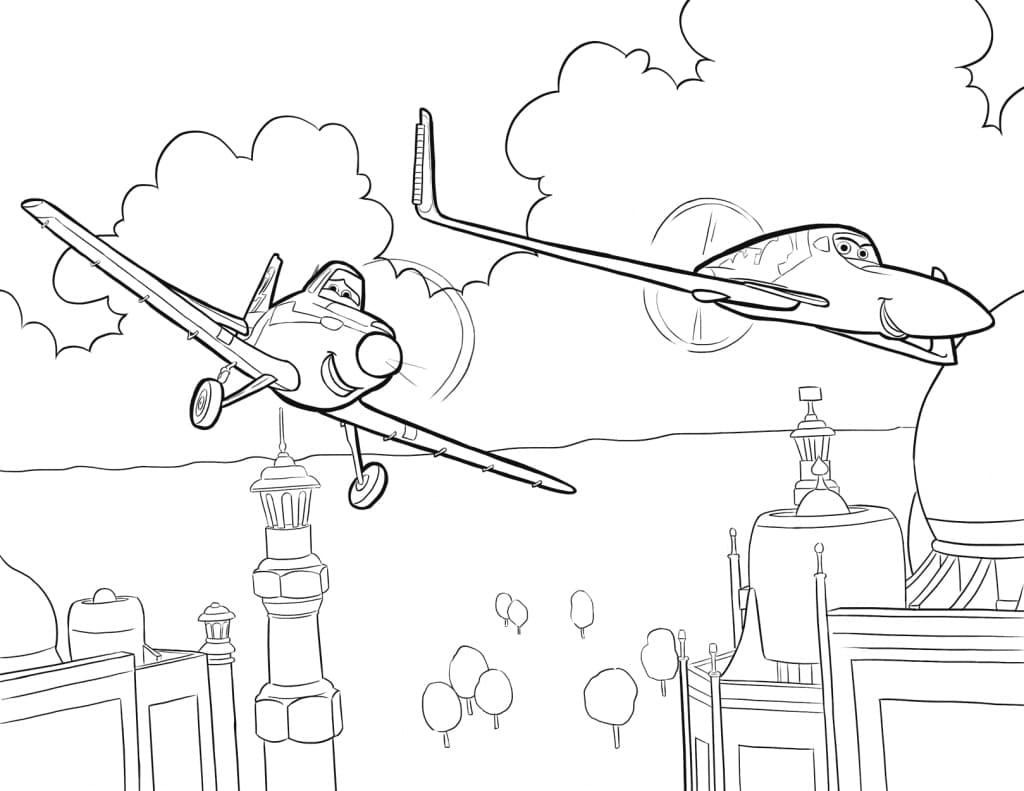 Dibujo gratuito Planes #206423 de la coleccion Películas de Animación para imprimir