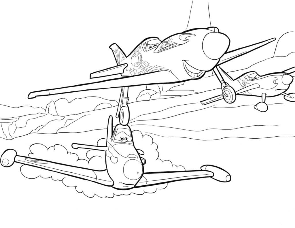 Dibujo gratuito Planes #206428 de la coleccion Películas de Animación para imprimir