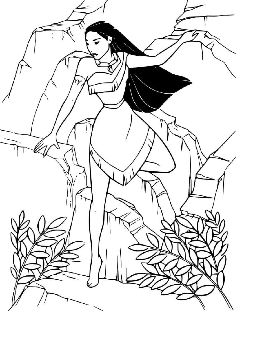 Dibujo gratuito Pocahontas #182160 de la coleccion Películas de Animación para imprimir